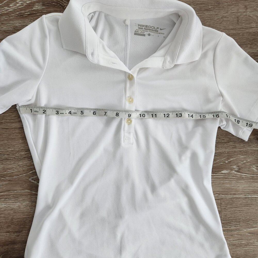 Women's White Nike Golf Dri-FIT Polo (S) - Picture 5 of 9